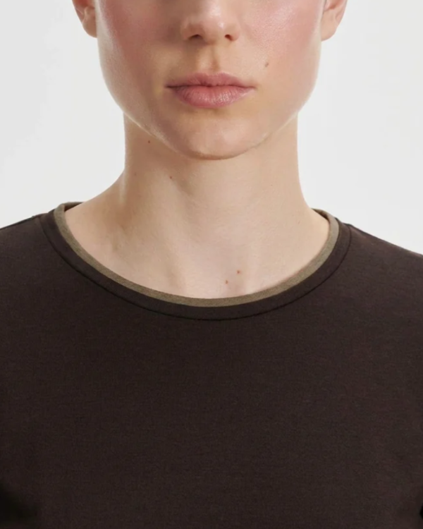 T-SHIRT FT1180 CHOCOLATE MOUSSE ~ MAJESTIC FILATURES
