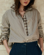 CHEMISE CHANA BROWN STRIPES ~ HARTFORD