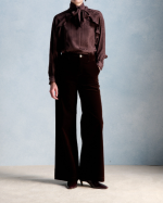 PANTALON PEDRO VELOURS CHOCOLAT ~ PETITE MENDIGOTE
