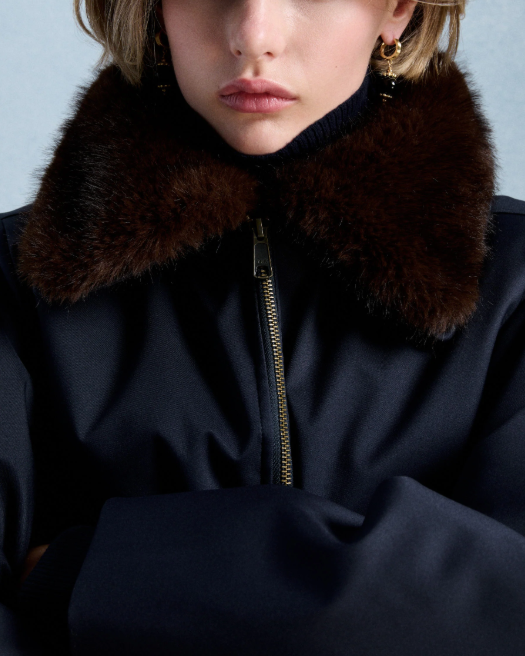 VESTE TEDDY MARINE ~ PETITE MENDIGOTE