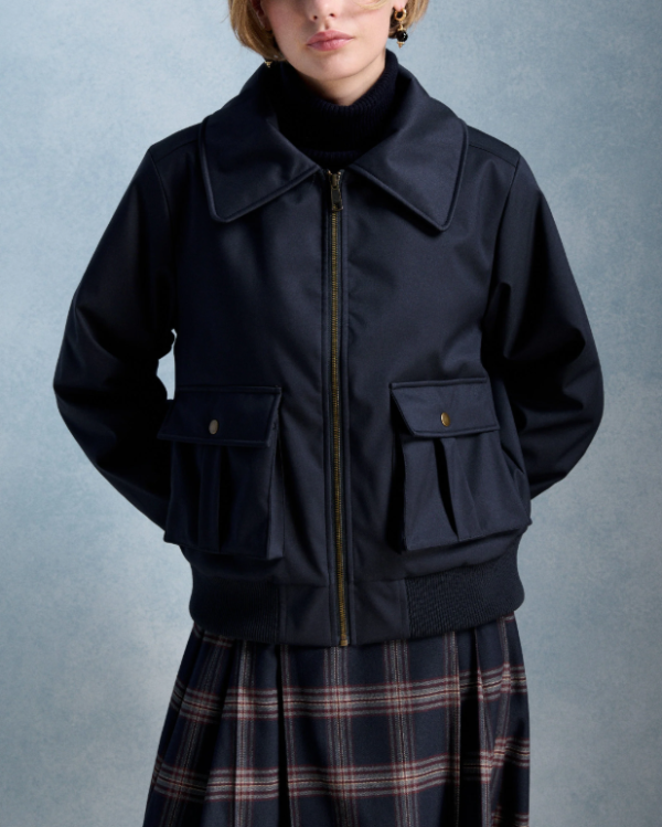 VESTE TEDDY MARINE ~ PETITE MENDIGOTE
