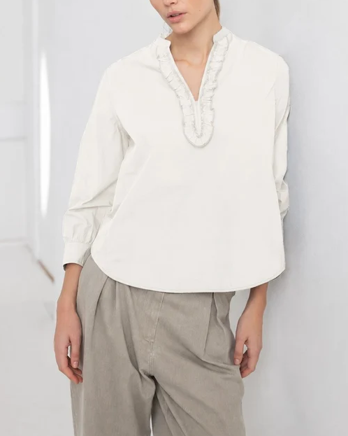 BLOUSE HAVANNA  WHITE ~ PROJECT AJ117