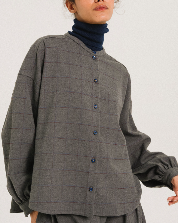 BLOUSE DOHA GREY ~ TINSELS