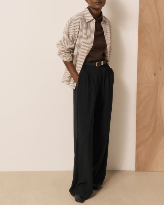 CHEMISE COSMA RAW WHITE & BROWN ~ HARTFORD