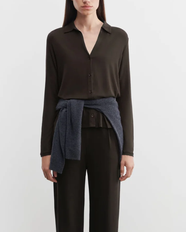 CHEMISE FCH064 CHOCOLATE MOUSSE ~ MAJESTIC FILATURES