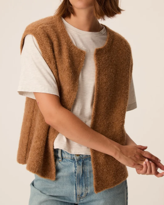 GILET ACHILLE CHAMOIS ~ DES PETITS HAUTS