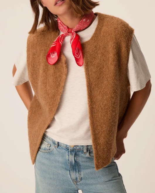 GILET ACHILLE CHAMOIS ~ DES PETITS HAUTS