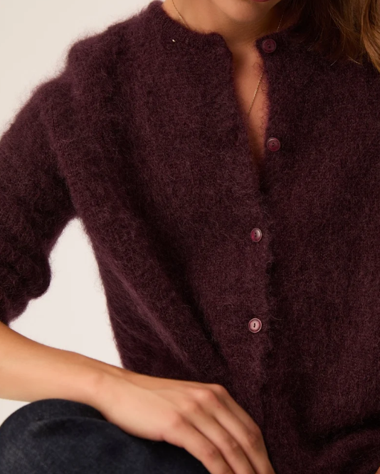 GILET BEA PRUNE ~ DES PETITS HAUTS