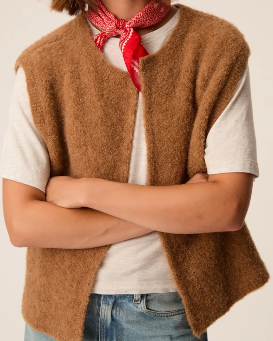 GILET ACHILLE CHAMOIS ~ DES PETITS HAUTS