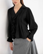 BLOUSE GALIA  BLACK ~ PROJECT AJ117