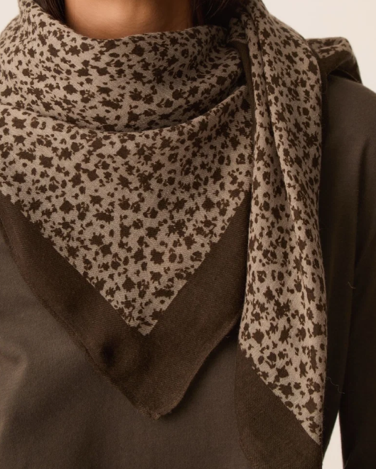 FOULARD  NINETTE MÉLODIE ALGUE ~ DES PETITS HAUTS