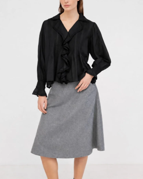 BLOUSE GALIA  BLACK ~ PROJECT AJ117