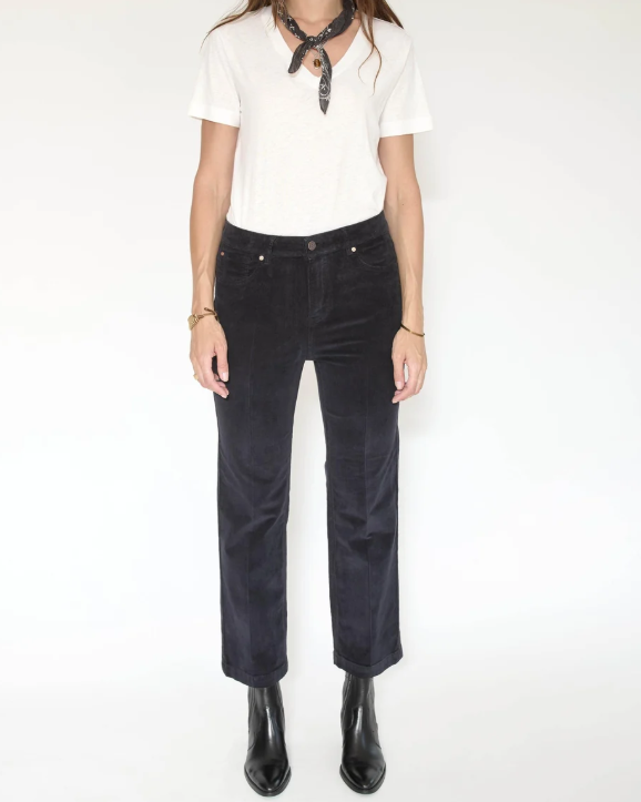 PANTALON THE LINDA VELVET BLACK ~ MKT