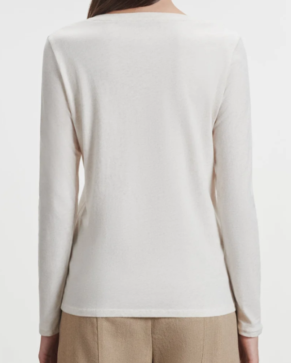 T-SHIRT FTS037 IVOIRE CHINÉ ~ MAJESTIC FILATURES