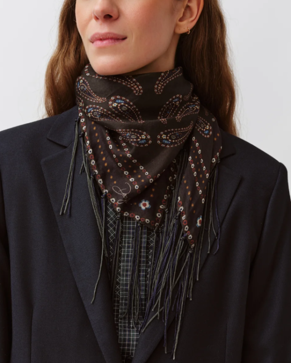 FOULARD FAREO VERT BLEU ~ DIEGA