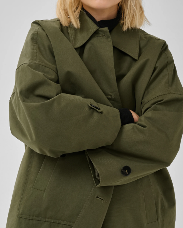 VESTE LYON OVERSIZE OLIVE NIGHT ~ MY ESSENTIAL WARDROBE
