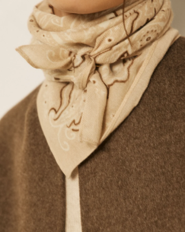 ECHARPE PAISLEY BEIGE ~ HARTFORD