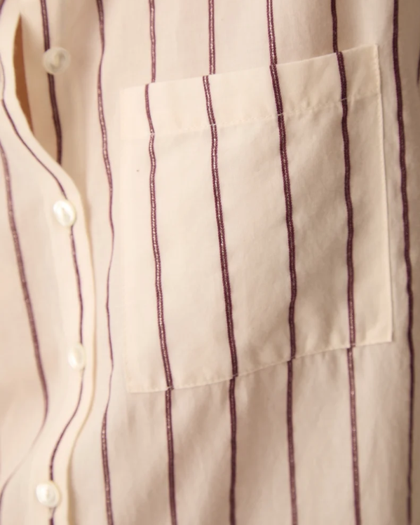 CHEMISE TINETTE LOUISIANA PRUNE ~ DES PETITS HAUTS