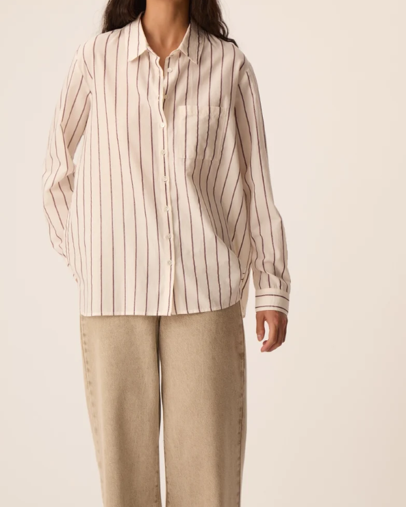 CHEMISE TINETTE LOUISIANA PRUNE ~ DES PETITS HAUTS