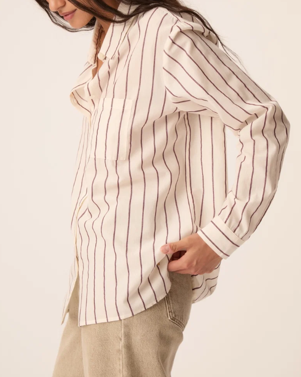 CHEMISE TINETTE LOUISIANA PRUNE ~ DES PETITS HAUTS
