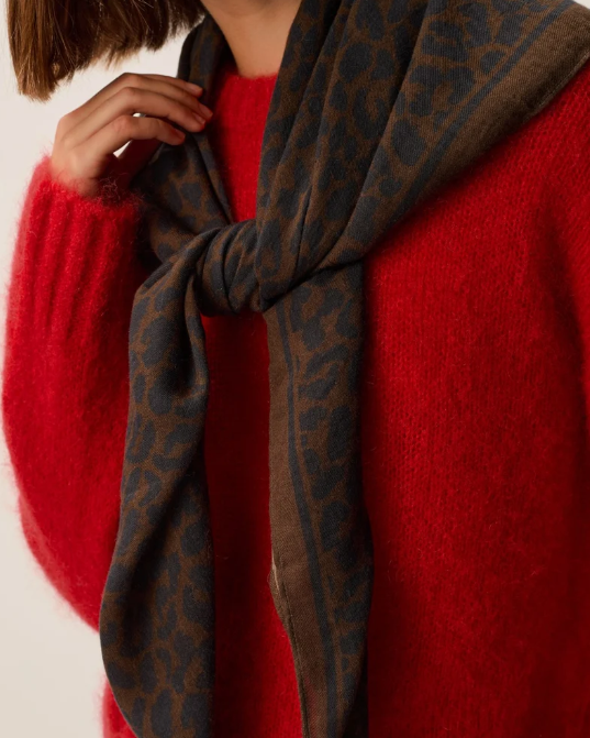 FOULARD NEON LÉOPARD ~ DES PETITS HAUTS