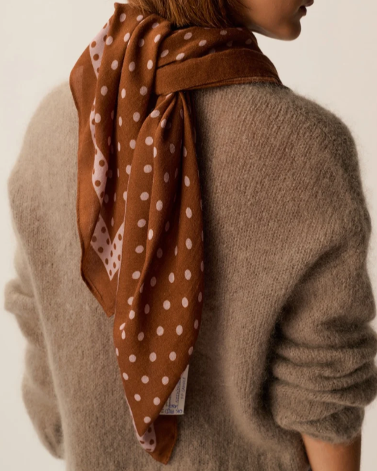FOULARD NOIX POIS CHARDON ~ DES PETITS HAUTS