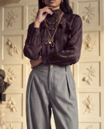 TOP TITO FLEUR CHOCOLAT ~ PETITE MENDIGOTE
