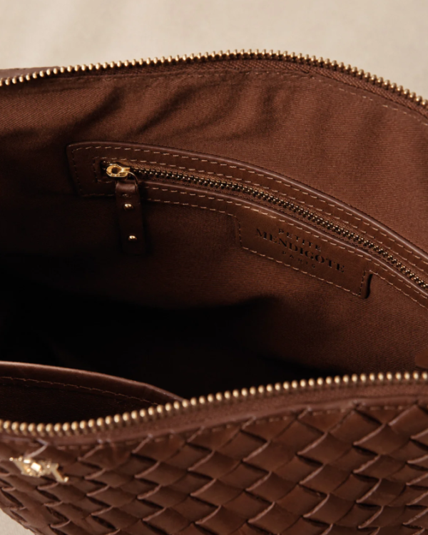 SAC VIOLETTE SERION XL TRESSÉ BRUN ~ PETITE MENDIGOTE