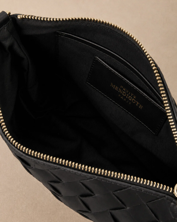 SAC VIOLETTE SERION PETIT TRESSÉ NOIR ~ PETITE MENDIGOTE