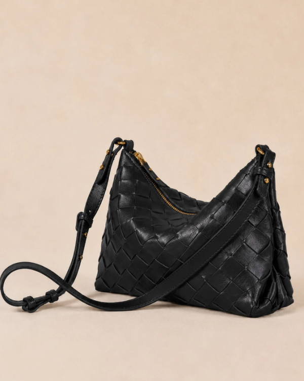 SAC VIOLETTE SERION PETIT TRESSÉ NOIR ~ PETITE MENDIGOTE