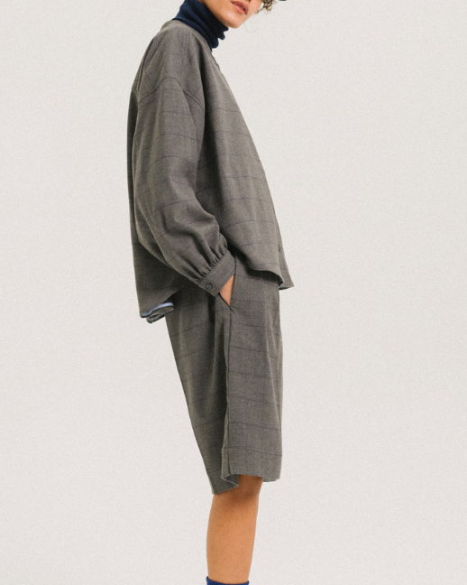BLOUSE DOHA GREY ~ TINSELS