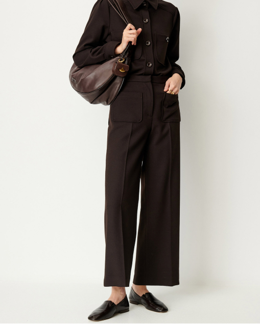 PANTALON ALBERWOOL EBENE ~ SESSUN