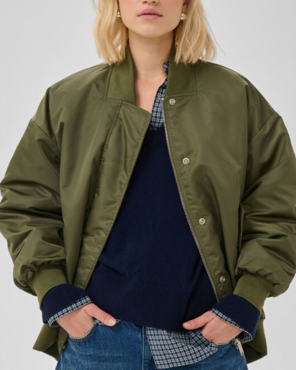 BOMBER HELGA OLIVE NIGHT ~ MY ESSENTIAL WARDROBE