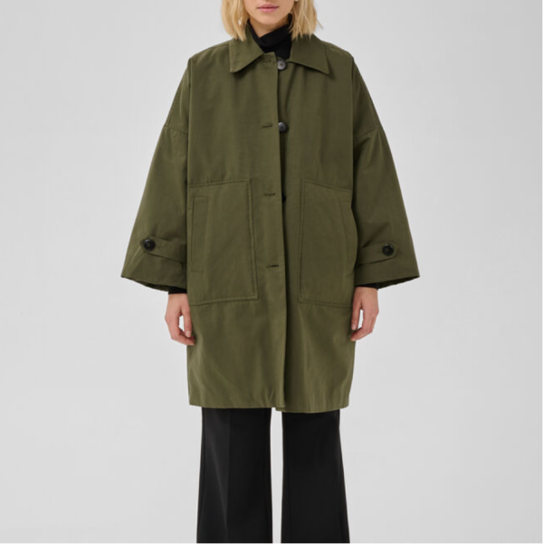 VESTE LYON OVERSIZE OLIVE NIGHT ~ MY ESSENTIAL WARDROBE
