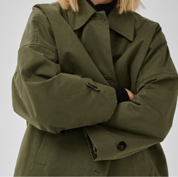 VESTE LYON OVERSIZE OLIVE NIGHT ~ MY ESSENTIAL WARDROBE