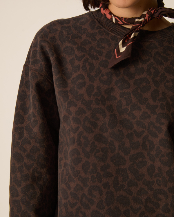 SWEAT JACINTHE LÉOPARD ~ DES PETITS HAUTS
