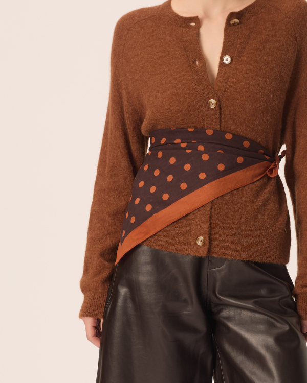 FOULARD NOAM PASTILLE OURSON ~ DES PETITS HAUTS