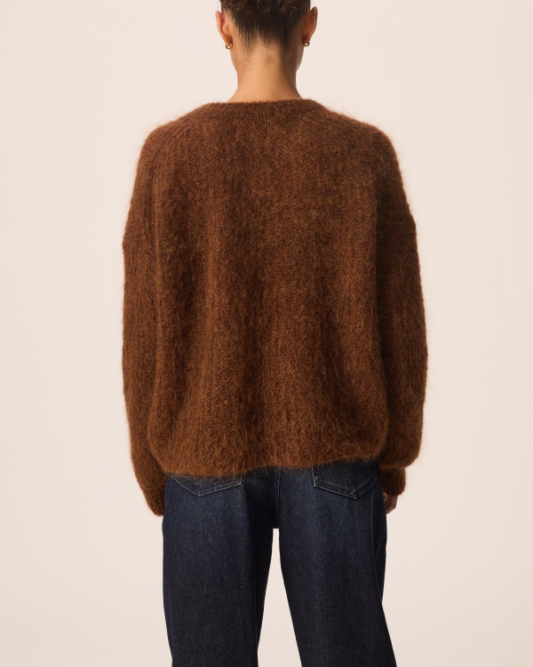 GILET ALMA COGNAC CHINE ~ DES PETITS HAUTS