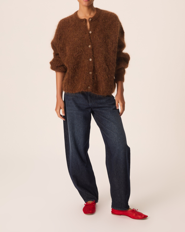 GILET ALMA COGNAC CHINE ~ DES PETITS HAUTS