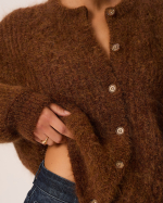 GILET ALMA COGNAC CHINE ~ DES PETITS HAUTS