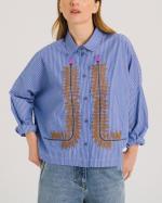 CHEMISE WOOD INDIGO ~ TINSELS