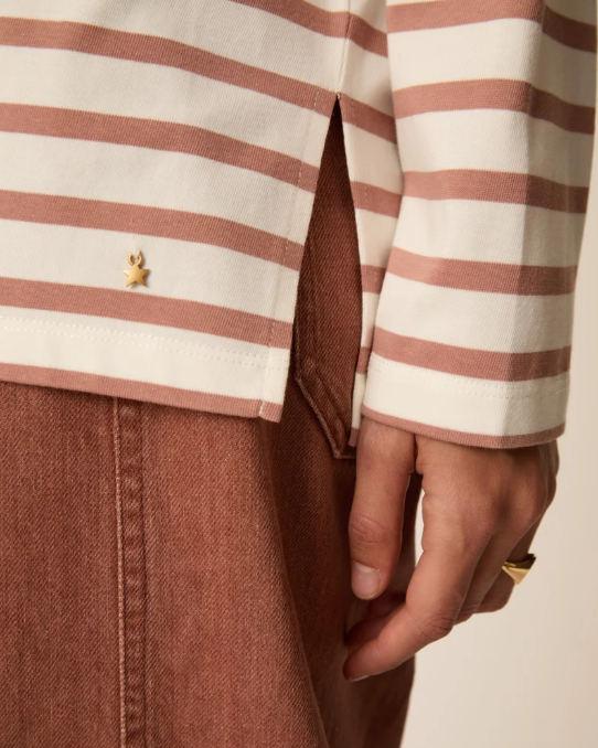 SWEAT FILLY ÉCRU/BLUSH ~ DES PETITS HAUTS