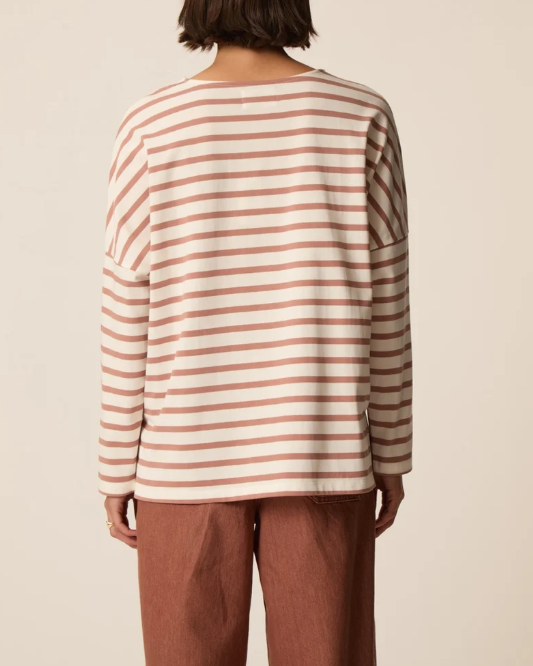 SWEAT FILLY ÉCRU/BLUSH ~ DES PETITS HAUTS
