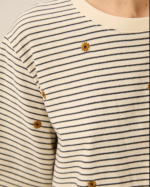 TEE-SHIRT JOSEF MARINE/MOUSSE ~ DES PETITS HA