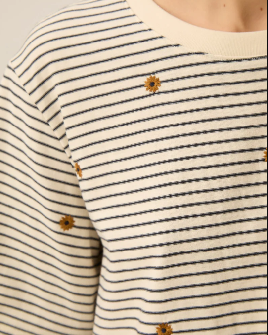 TEE-SHIRT JOSEF MARINE/MOUSSE ~ DES PETITS HA