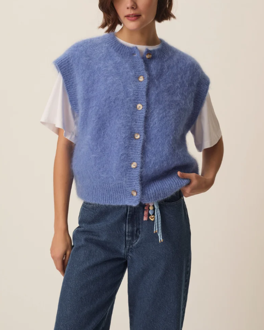 GILET ALIBABA CIEL ~ DES PETITS HAUTS