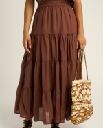 JUPE JILL BROWN ~ PETITE MENDIGOTE