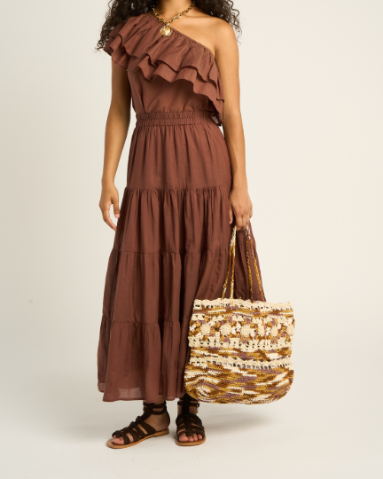 JUPE JILL BROWN ~ PETITE MENDIGOTE