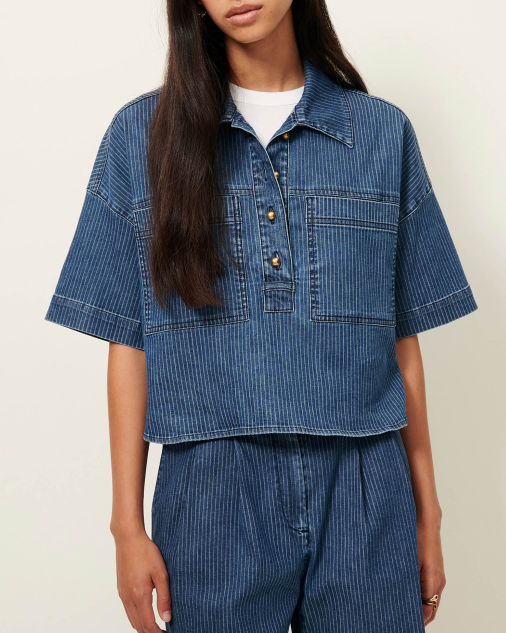 CHEMISE NEWPORT RAGATE BLUE ~ SESSUN