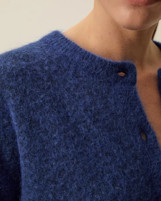 GILET DOBILOU INDIGO ~ DES PETITS HAUTS